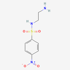 molecular formula C8H11N3O4S B13236200 N-(2-Aminoethyl)-4-nitrobenzene-1-sulfonamide 