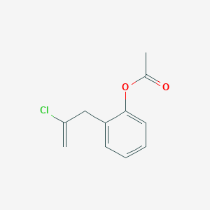 molecular formula C11H11ClO2 B1323622 3-(2-Acetoxyphenyl)-2-chloro-1-propene CAS No. 890097-70-8
