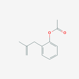 molecular formula C12H14O2 B1323623 3-(2-Acetoxyphenyl)-2-methyl-1-propene CAS No. 861009-82-7