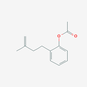 molecular formula C13H16O2 B1323624 4-(2-Acetoxyphenyl)-2-methyl-1-butene CAS No. 76240-34-1