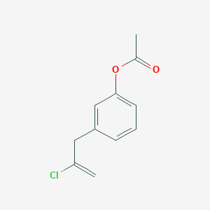 molecular formula C11H11ClO2 B1323627 3-(3-Acetoxyphenyl)-2-chloro-1-propene CAS No. 890097-79-7