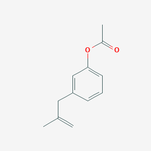 molecular formula C12H14O2 B1323628 3-(3-Acetoxyphenyl)-2-methyl-1-propene CAS No. 890097-83-3