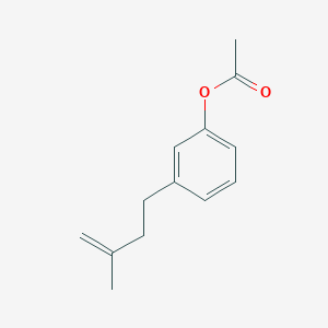 molecular formula C13H16O2 B1323629 4-(3-Acetoxyphenyl)-2-methyl-1-butene CAS No. 890097-84-4