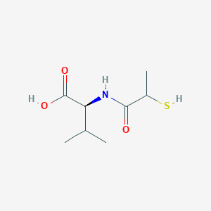 molecular formula C8H15NO3S B132363 N-(2-Mercapto-1-oxopropyl)-L-valine CAS No. 1313496-16-0