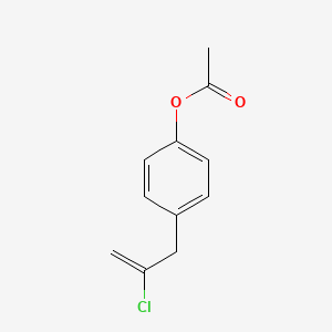 molecular formula C11H11ClO2 B1323630 3-(4-Acetoxyphenyl)-2-chloro-1-propene CAS No. 890097-85-5