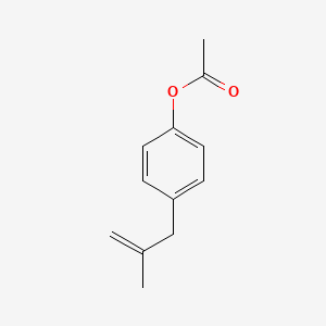 molecular formula C12H14O2 B1323631 3-(4-Acetoxyphenyl)-2-methyl-1-propene CAS No. 890097-89-9