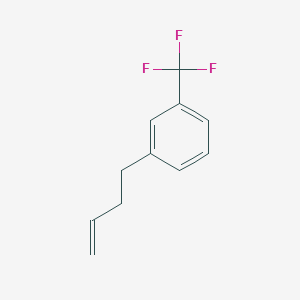 molecular formula C11H11F3 B1323633 4-[(3-Trifluoromethyl)phenyl]-1-butene CAS No. 21172-36-1