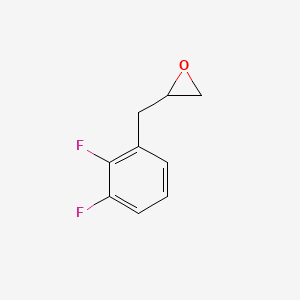 molecular formula C9H8F2O B13236422 2-[(2,3-Difluorophenyl)methyl]oxirane 