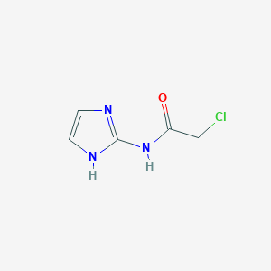 molecular formula C5H6ClN3O B13236434 2-chloro-N-(1H-imidazol-2-yl)acetamide 