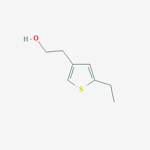 molecular formula C8H12OS B13236488 2-(5-Ethylthiophen-3-yl)ethan-1-ol 