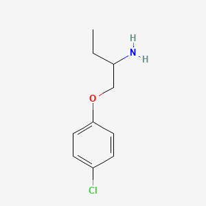 molecular formula C10H14ClNO B13236674 1-(4-Chlorophenoxy)butan-2-amine 