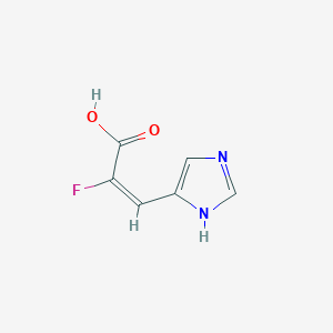 molecular formula C6H5FN2O2 B13236696 (2E)-2-fluoro-3-(1h-imidazol-5-yl)-acrylic acid CAS No. 212555-60-7