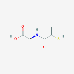 molecular formula C6H11NO3S B132367 N-(2-Mercapto-1-oxopropyl)-L-alanine CAS No. 26843-61-8