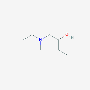 molecular formula C7H17NO B13236777 1-[Ethyl(methyl)amino]butan-2-ol 
