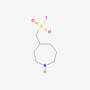 molecular formula C7H14FNO2S B13236813 (Azepan-4-yl)methanesulfonyl fluoride 