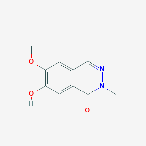 molecular formula C10H10N2O3 B13236875 7-Hydroxy-6-methoxy-2-methyl-1,2-dihydrophthalazin-1-one 