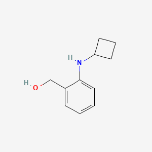molecular formula C11H15NO B13236884 [2-(Cyclobutylamino)phenyl]methanol 
