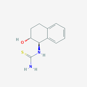 molecular formula C11H14N2OS B132369 trans-(1,2,3,4-Tetrahydro-2-hydroxy-1-naphthalenyl)thiourea CAS No. 141034-13-1