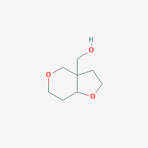 molecular formula C8H14O3 B13236980 {hexahydro-2H-furo[3,2-c]pyran-3a-yl}methanol 