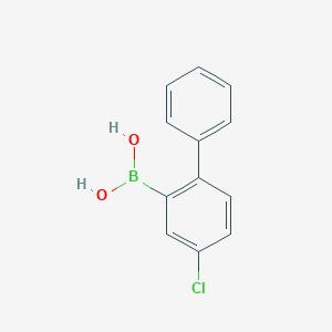 molecular formula C12H10BClO2 B13237020 4-Chlorobiphenyl-2-boronic acid 