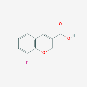 molecular formula C10H7FO3 B13237046 8-Fluoro-2H-chromene-3-carboxylic acid 