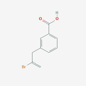 molecular formula C10H9BrO2 B1323732 3-(2-Bromo-2-propenyl)benzoic acid CAS No. 732249-24-0