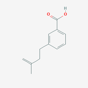 molecular formula C12H14O2 B1323734 3-(3-甲基-3-丁烯基)苯甲酸 CAS No. 732249-43-3