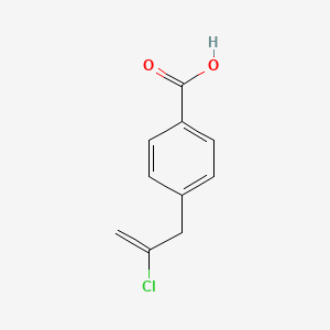 molecular formula C10H9ClO2 B1323735 4-(2-Chloro-2-propenyl)benzoic acid CAS No. 732249-50-2
