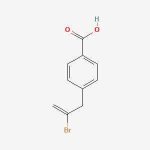 molecular formula C10H9BrO2 B1323737 4-(2-Bromo-2-propenyl)benzoic acid CAS No. 732249-63-7