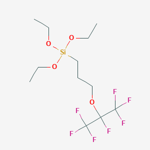 molecular formula C12H21F7O4Si B132374 3-(七氟异丙氧基)丙基三乙氧基硅烷 CAS No. 149838-19-7