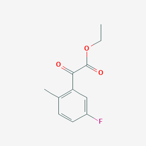 molecular formula C11H11FO3 B1323741 Ethyl 5-fluoro-2-methylbenzoylformate CAS No. 732251-76-2