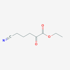 molecular formula C8H11NO3 B1323742 5-氰基-2-氧代戊酸乙酯 CAS No. 857431-56-2