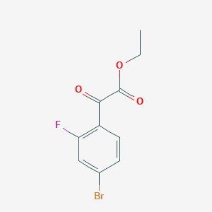 molecular formula C10H8BrFO3 B1323749 Ethyl 4-bromo-2-fluorobenzoylformate CAS No. 668970-56-7