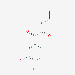 molecular formula C10H8BrFO3 B1323750 Ethyl 4-bromo-3-fluorobenzoylformate CAS No. 951887-86-8
