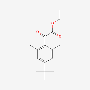 molecular formula C16H22O3 B1323751 Ethyl 4-tert-butyl-2,6-dimethylbenzoylformate CAS No. 951887-90-4