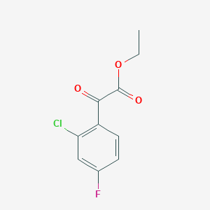 molecular formula C10H8ClFO3 B1323752 Ethyl 2-chloro-4-fluorobenzoylformate CAS No. 951887-94-8