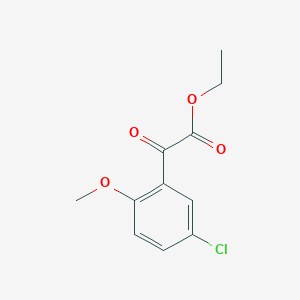 molecular formula C11H11ClO4 B1323754 Ethyl 5-chloro-2-methoxybenzoylformate CAS No. 951887-98-2