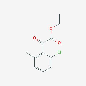 molecular formula C11H11ClO3 B1323755 Ethyl 2-chloro-6-methylbenzoylformate CAS No. 951888-02-1