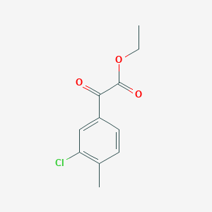 molecular formula C11H11ClO3 B1323756 Ethyl 3-chloro-4-methylbenzoylformate CAS No. 951888-06-5