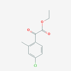 molecular formula C11H11ClO3 B1323757 Ethyl 4-chloro-2-methylbenzoylformate CAS No. 951888-10-1