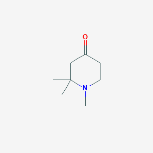 molecular formula C8H15NO B13237591 1,2,2-Trimethylpiperidin-4-one 