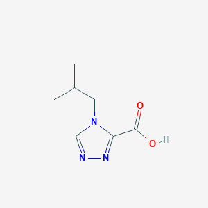 molecular formula C7H11N3O2 B13237651 4-(2-Methylpropyl)-4H-1,2,4-triazole-3-carboxylic acid 