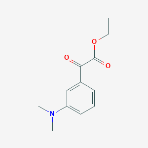 molecular formula C12H15NO3 B1323766 Ethyl 3-(N,N-dimethylamino)benzoylformate CAS No. 951888-28-1