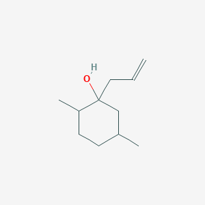 molecular formula C11H20O B13237684 2,5-Dimethyl-1-(prop-2-en-1-yl)cyclohexan-1-ol 