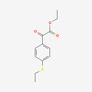 molecular formula C12H14O3S B1323774 Ethyl 4-(ethylthio)benzoylformate CAS No. 300355-73-1