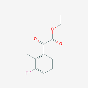 molecular formula C11H11FO3 B1323777 Ethyl 3-fluoro-2-methylbenzoylformate CAS No. 951888-55-4