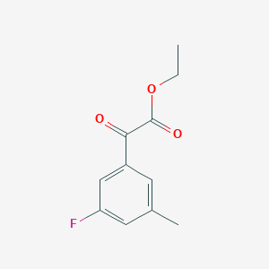 molecular formula C11H11FO3 B1323778 Ethyl 3-fluoro-5-methylbenzoylformate CAS No. 951888-58-7
