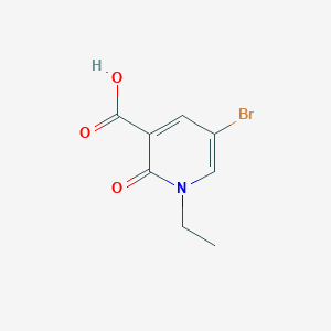 molecular formula C8H8BrNO3 B13237785 5-Bromo-1-ethyl-2-oxo-1,2-dihydropyridine-3-carboxylic acid 
