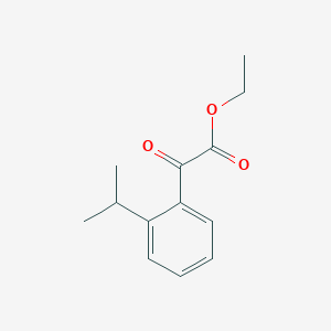 molecular formula C13H16O3 B1323779 Ethyl 2-isopropylbenzoylformate CAS No. 951888-64-5