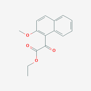 molecular formula C15H14O4 B1323782 Ethyl 2-methoxy-1-naphthoylformate CAS No. 22531-51-7